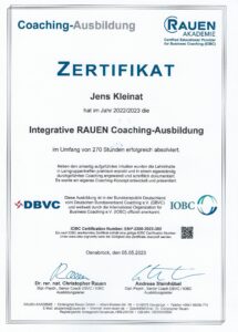 Zertifikat Coaching Kleinat